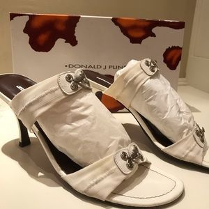 Donald J Pliner Jalba White Mesh Elastic Shoes 8.5